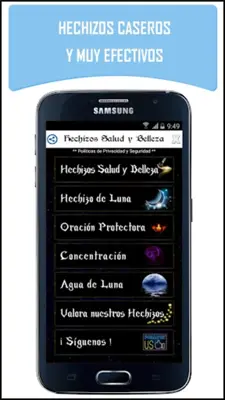 Hechizos salud y belleza android App screenshot 2